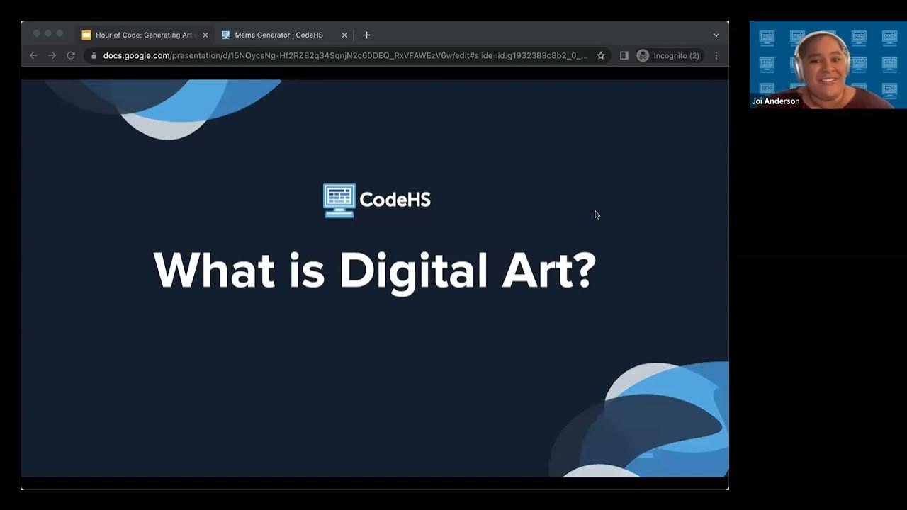 Hour of code workshop generating art with codehs youtube