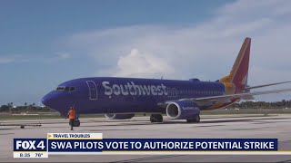 Southwest pilots vote to authorize potential strike