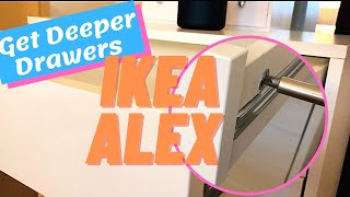 ⭐Awesome⭐ IKEA ALEX HACK for Deeper DrawersCraft Room Organization.