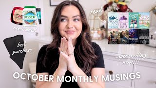 October Monthly Musings | Books, Health, Beauty, and More!
