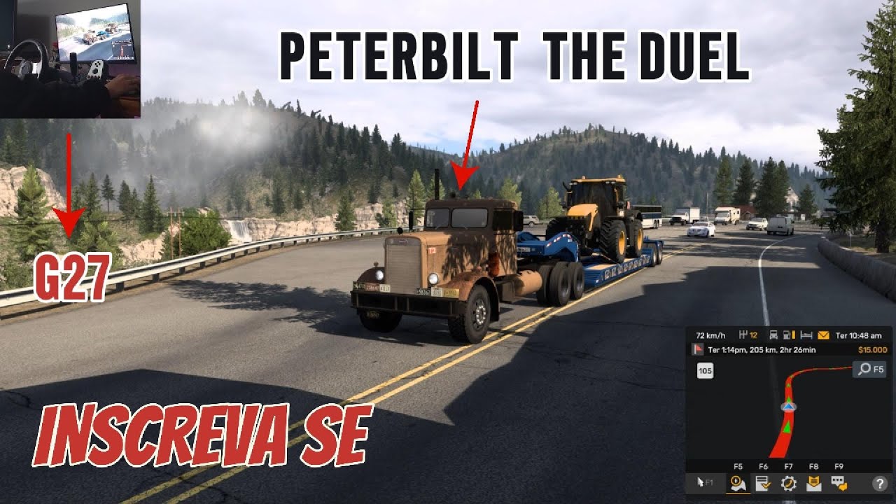 VIDA de CAMINHONEIRO nos EUA (ep.01) - AMERICAN TRUCK SIMULATOR - PETERBILT 351 THE DUEL