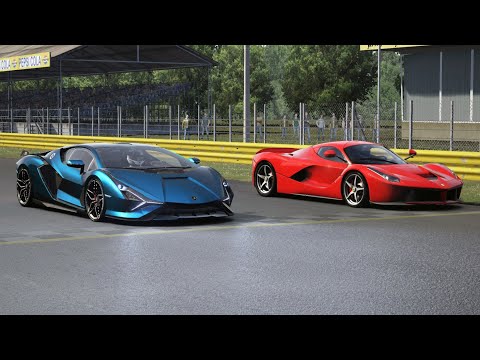 Lamborghini Sian vs Ferrari LaFerrari at Monza Full Course