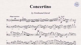 CONCERTINO FOR TROMBONE (F. DAVID) - (Full version without metronome and tempos 116-120-123-126 