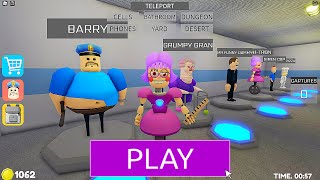 LIVE | BECOMING All NEW Barry MORPHS And USING POWERS - [NEW] ROBLOX BARRY'S PRISON RUN V2 (OBBY)