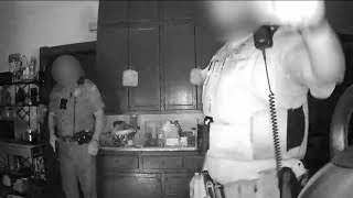 Home surveillance video shows MPD officer turn camera away after police enter wrong home