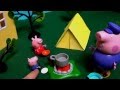 Мультфильм игрушками Свинка Пеппа Peppa Ночлег в палатке