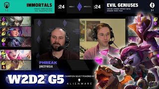 Immortals vs Evil Geniuses | Week 2 Day 2 S11 LCS Spring 2021 | IMT vs EG W2D2