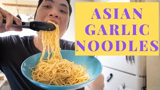 ASIAN GARLIC NOODLES RECIPE | easy garlic noodles recipe | delicious, buttery, and garlicky noodles