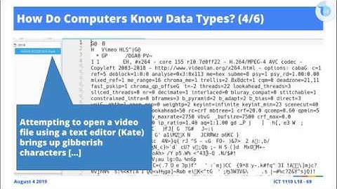 [Excerpts] Data Encoding: How Do Computers Know Type of Encoded Data in Files?