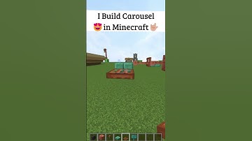 I Make CAROUSEL in Minecraft🔥|| #shorts #viral #shortsfeed #minecraft