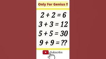 Tricky math Puzzle for genius #shorts