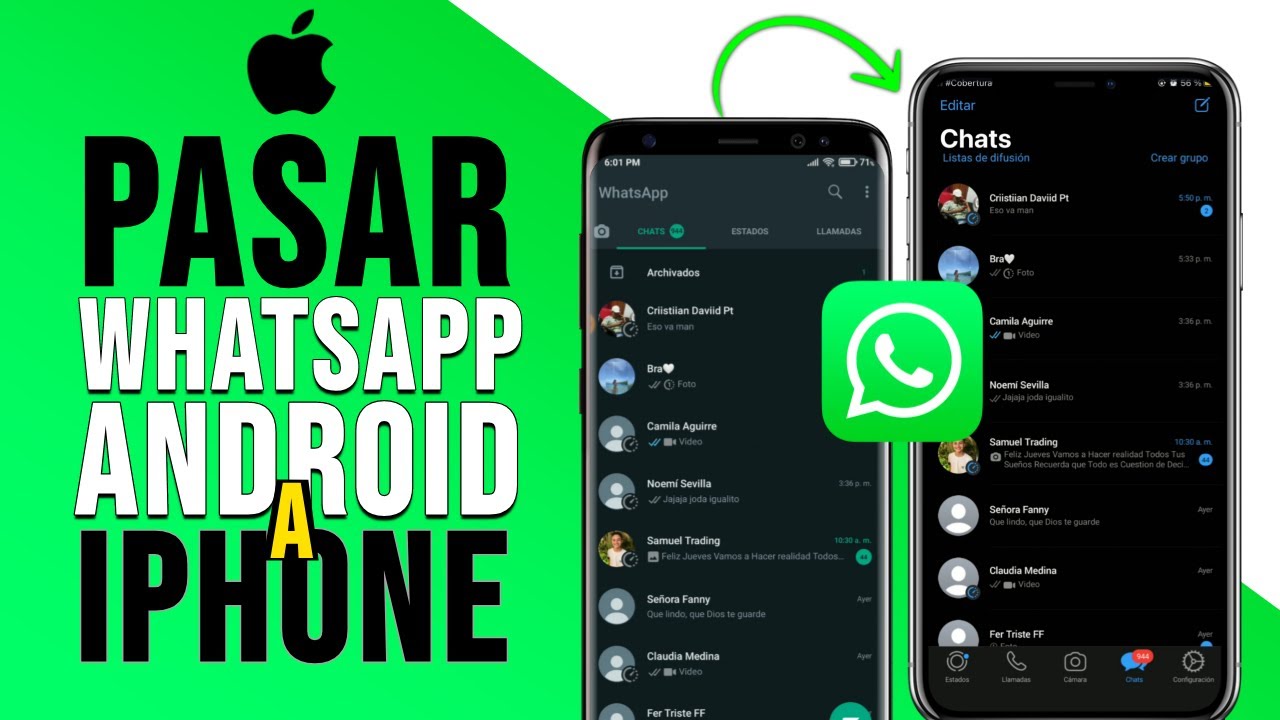 Cómo Pasar WhatsApp de Android a iPhone, Método OFICIAL!!! GRATIS