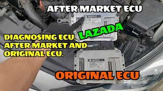 DIAGNOSING ORIGINAL ECU AND AFTER MARKET ECU.