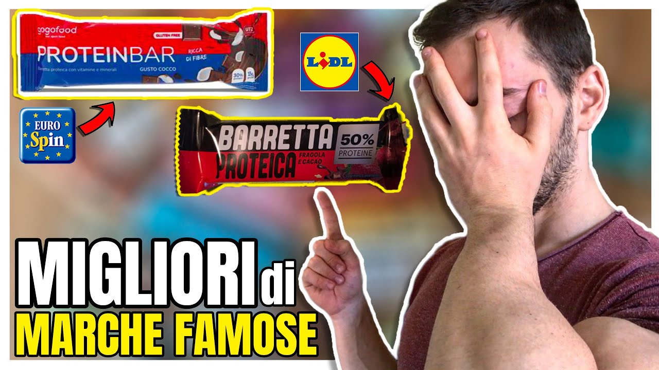 BARRETTE PROTEICHE LIDL e EUROSPIN migliori di MARCHE FAMOSISSIME? 😂