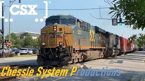 [CSXT]5233 ES40DC & 285 [CW44AC]Leads Q471-03 W/C.Williams On it & A Nice Horn show In Fay NC
