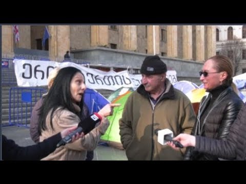 ე.წ. კონტრკარავი პარლამენტთან - პროტესტი ოპოზიციის წინააღმდეგ