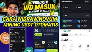 Cara Widraw Novum Ai Mining Otomatis Get Usdt WD Masuk Hitungan Detik !!!!