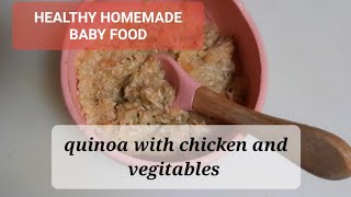 Baby food || quinoa with chicken and vegitables ||  8+ months baby food screenshot 4