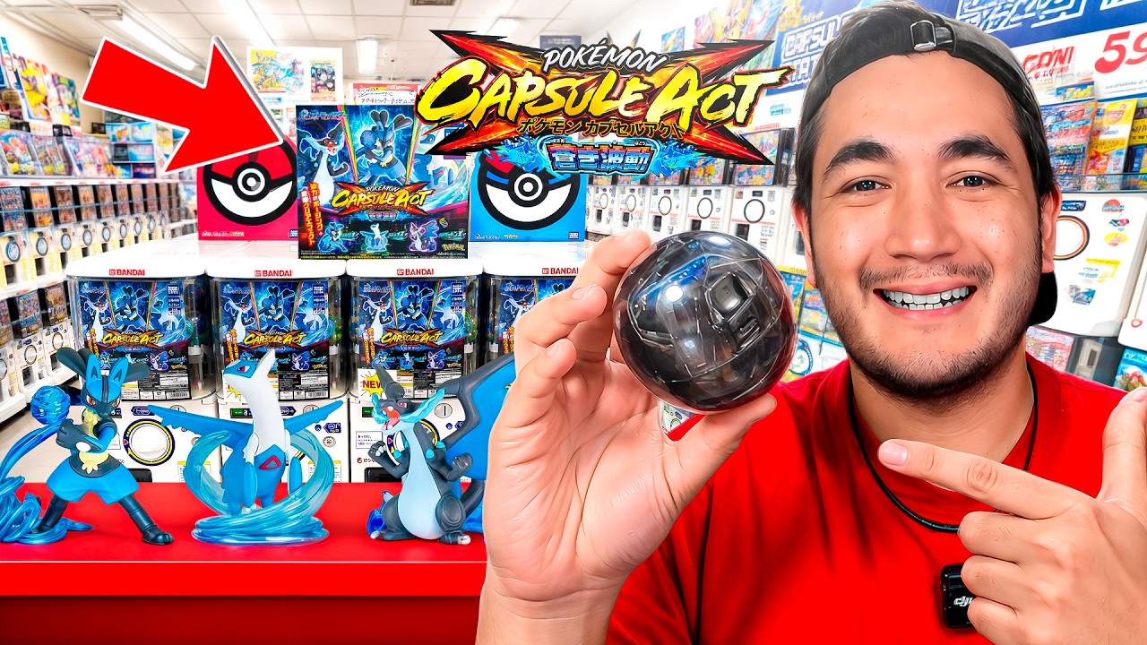 ¿El Gachapon de los Pokémon AZULES?… y tenía que sacar los 3