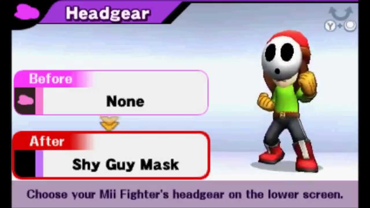 Super Smash Bros. (3DS) - All Mii Headgear - YouTube