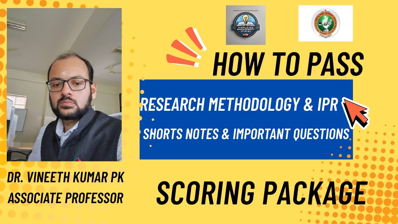 Research Methodology & IPR VTU | Complete Passing & Scoring Package 🔥 | Full Syllabus in 20 Minutes