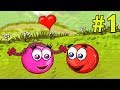 Несносный КРАСНЫЙ ШАР спасает любимую #1. Мультик ИГРА Red Ball 3 на Игрули TV