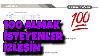 9.Sınıf Coğrafya 2.Dönem 2.Yazılı