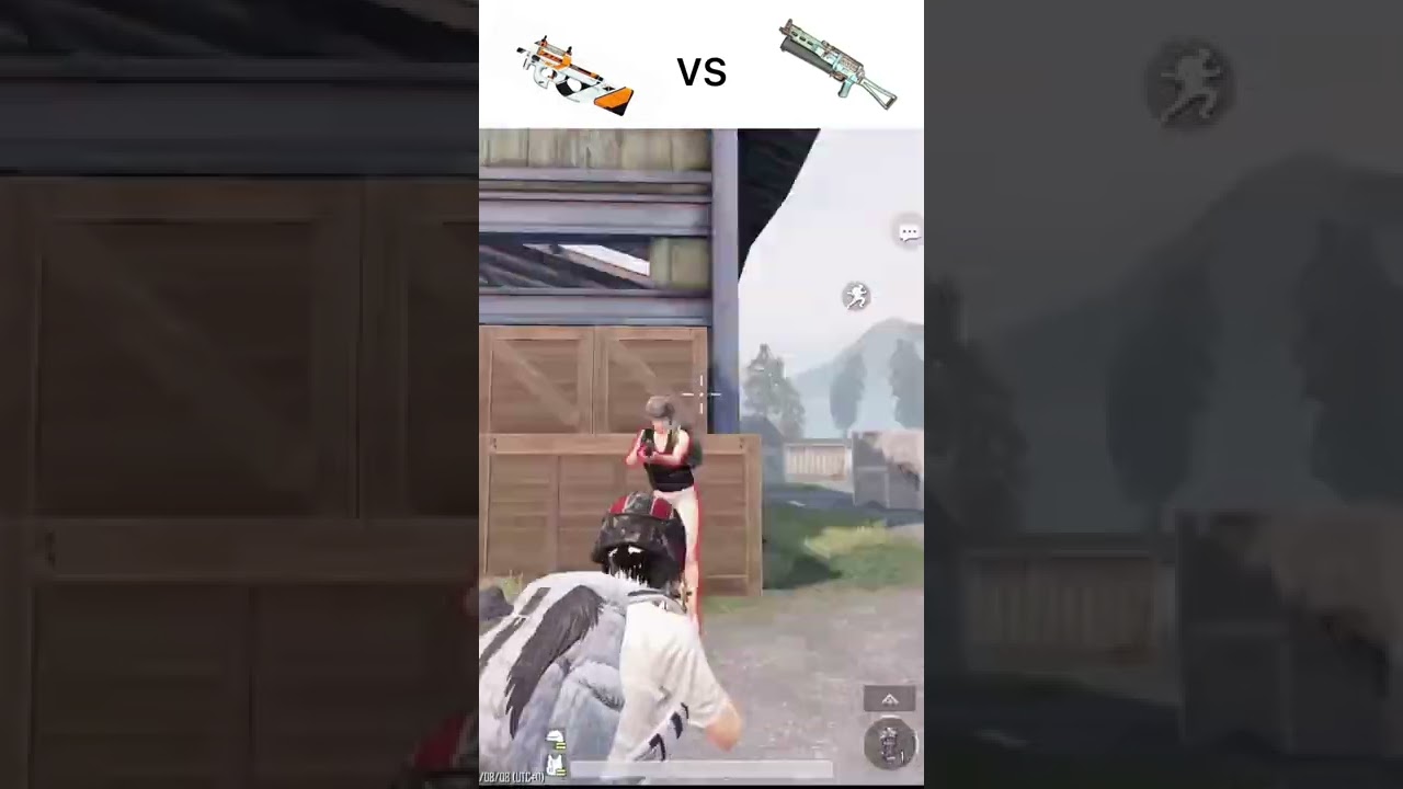 P90 vs PP Bizon | PUBG mobile shorts