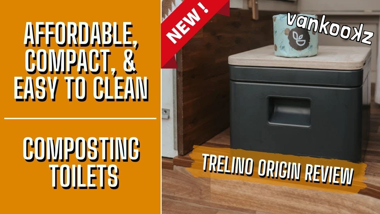 Trelino Origin Composting Toilet  Compact and Easy to Clean Composting  Toilet For Van Life 