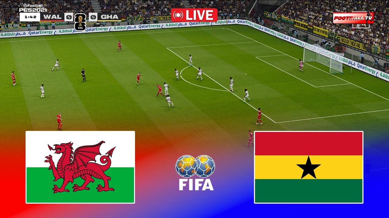 🔴WALES vs GHANA - Pre-World Cup 2026 Friendly Match | eFootball Pes 21 Gameplay
