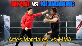 ¿Esto es REAL? DK YOO Se Enfrenta al Caza Maestros XU XIAODONG en un combate de BOXEO! 徐曉冬VS韓國李小龍