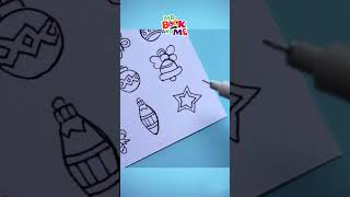 How to Draw Christmas Ornaments Easy | Christmas Elements Drawing #shorts Profile