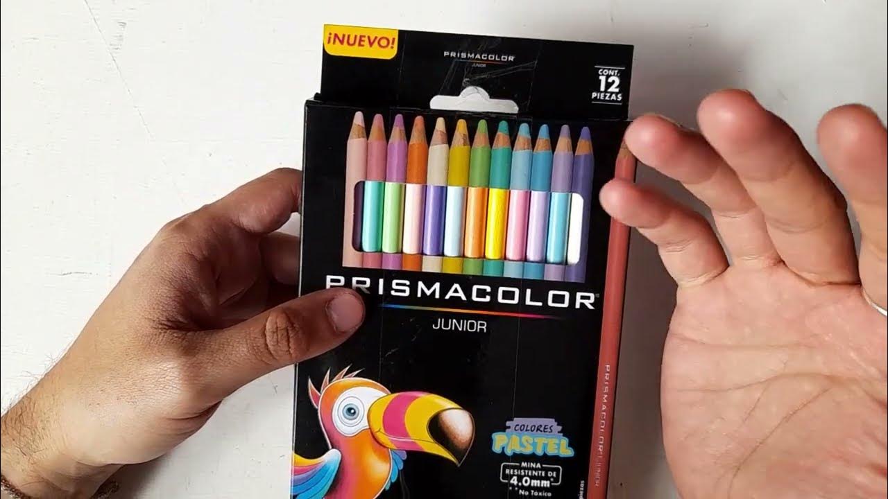 Reseña de los colores prismacolor junior versión pastel - YouTube
