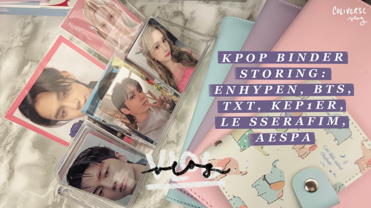 KPOP BINDER STORING: ENHYPEN, BTS, TXT, KEP1ER, LE SSERAFIM, AESPA