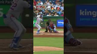Juan Soto Crushes Two Home Runs! 🔥⚾ #viralshort #mlb #homerun