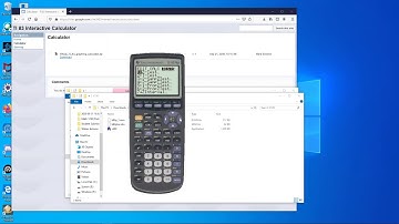 How to find and install at virtual TI-83 calculator  (link in description)