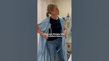 How to wear a medical gown #shorts #medicalgown