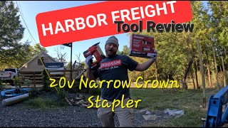 Harbor Freight Narrow Crown Staple REVIEW || Save money and your hands!!
