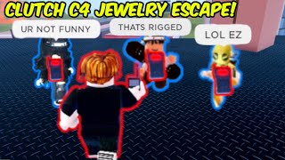 CLUTCHEST C4 JEWELRY ESCAPE | Roblox Jailbreak Interesting Clips