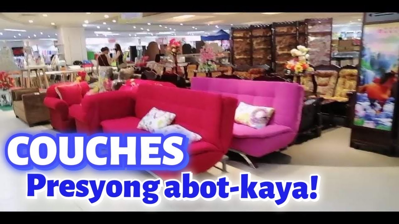 PRICES AND DESIGNS OF COUCHES at GAISANO CITY MALL CDO YouTube