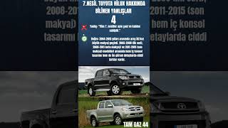 7.nesil Toyota Hilux #oto #otocu #bilgi #araba