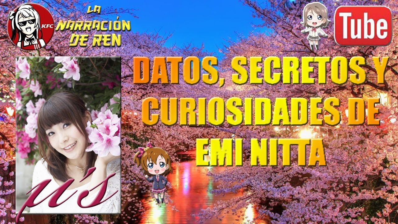 Datos, secretos y curiosidades de Emi Nitta, Seiyu de Kousaka Honoka de Love Live