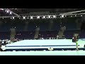 Kristina pychova svk fx podium training  2019 european championships in szczecin