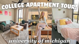 COLLEGE APARTMENT TOUR  furnished apartment tour fall 2022 | the University of Michigan