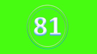 CountDown 81s - (Greenscreen, Sound Effect, No Copy Right)