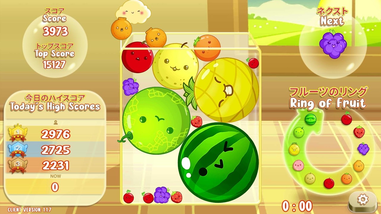 スイカゲーム】🍊🍉 試合中にスイカを獲得する！#939 - YouTube
