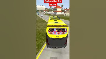 #shorts | Hino AK1J Non AC Bus Mod | BUSSID | going out of village | Android game | Bus simulator 3d