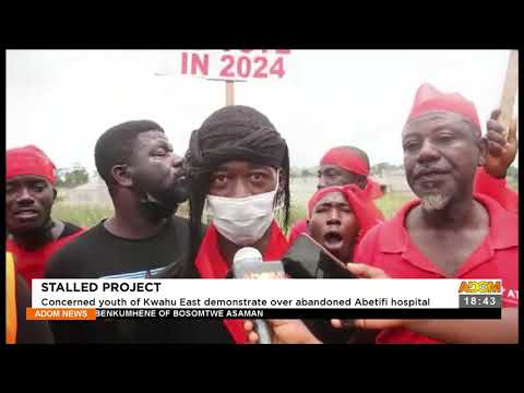 Stalled Project: Concerned youth of Kwahu East demonstrate over abandoned Abetifi hospital (22-9-21) Stalled Project: Concerned youth of Kwahu East demonstrate over abandoned Abetifi hospital (22-9-21)