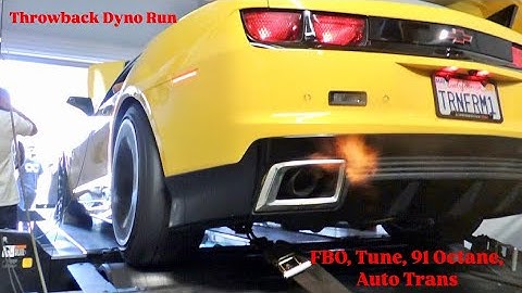 2010 5th Gen Chevrolet Camaro SS L99 (Automatic Transmission) FBO, Tune on 91 Octane - Dyno Run