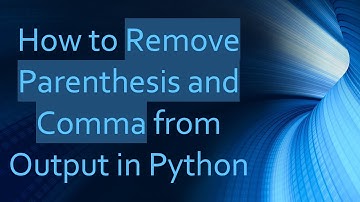 How to Remove Parenthesis and Comma from Output in Python